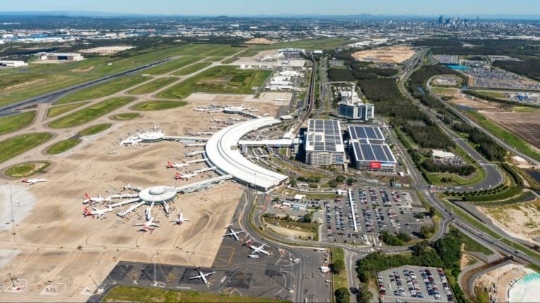 Brisbane Airport aerial 