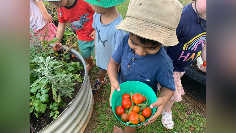 Top End Learning Centre received community grant funds for garden supplies