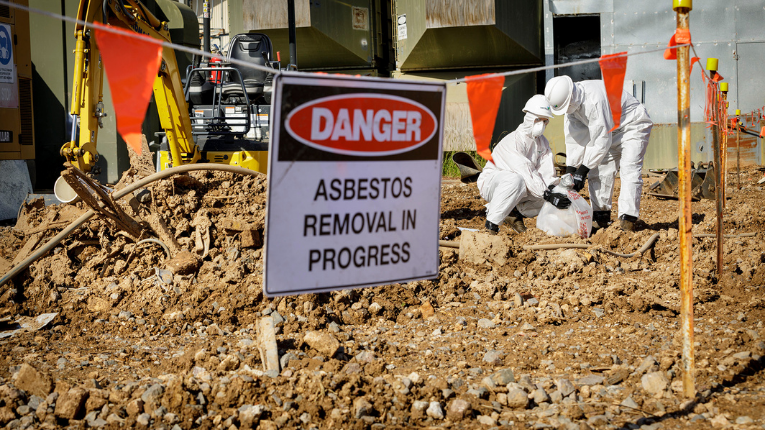 Asbestos removal at St Marys project site