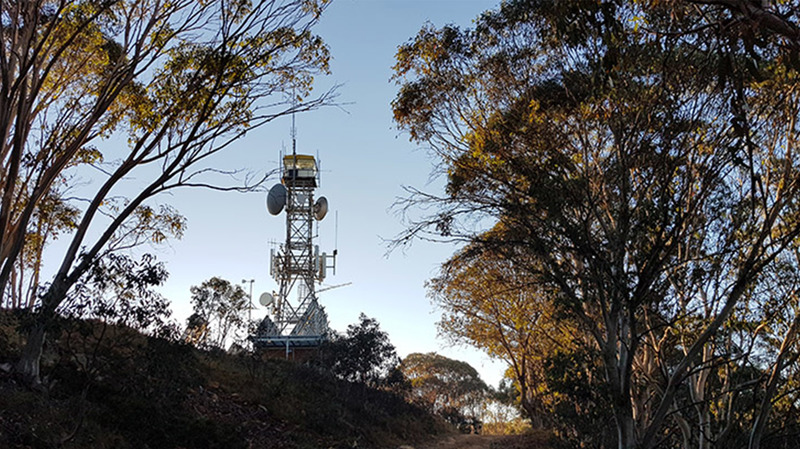 Mt Terrible project site featuring telecommunications site